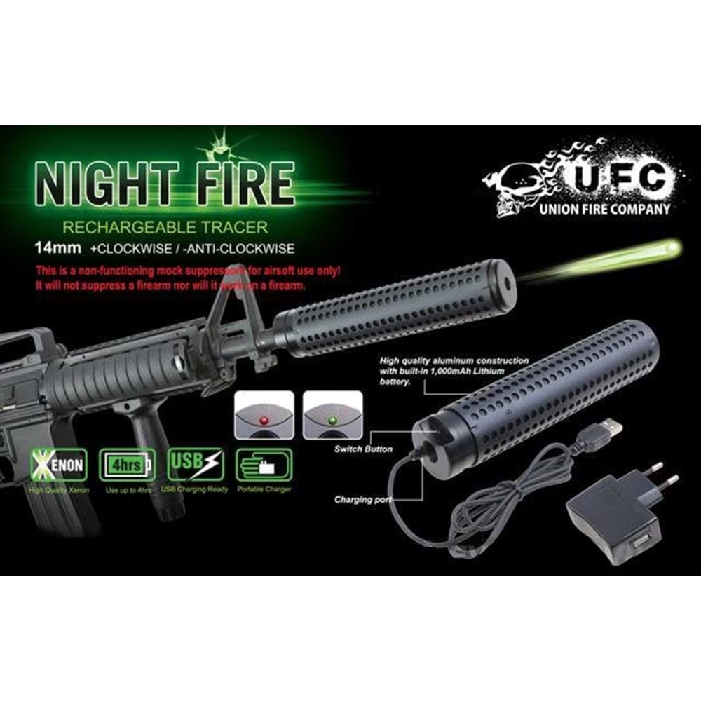 ''Night Fire'' Çift Sensörlü TRACER Susturucu-Görünümü