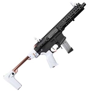 GuayGuay FAR9 MACARON ASDF WHITE Rapid Folding PCC AEG Airsoft Tüfek G&G (FAR-9MM-PIK-PBB-NCM)