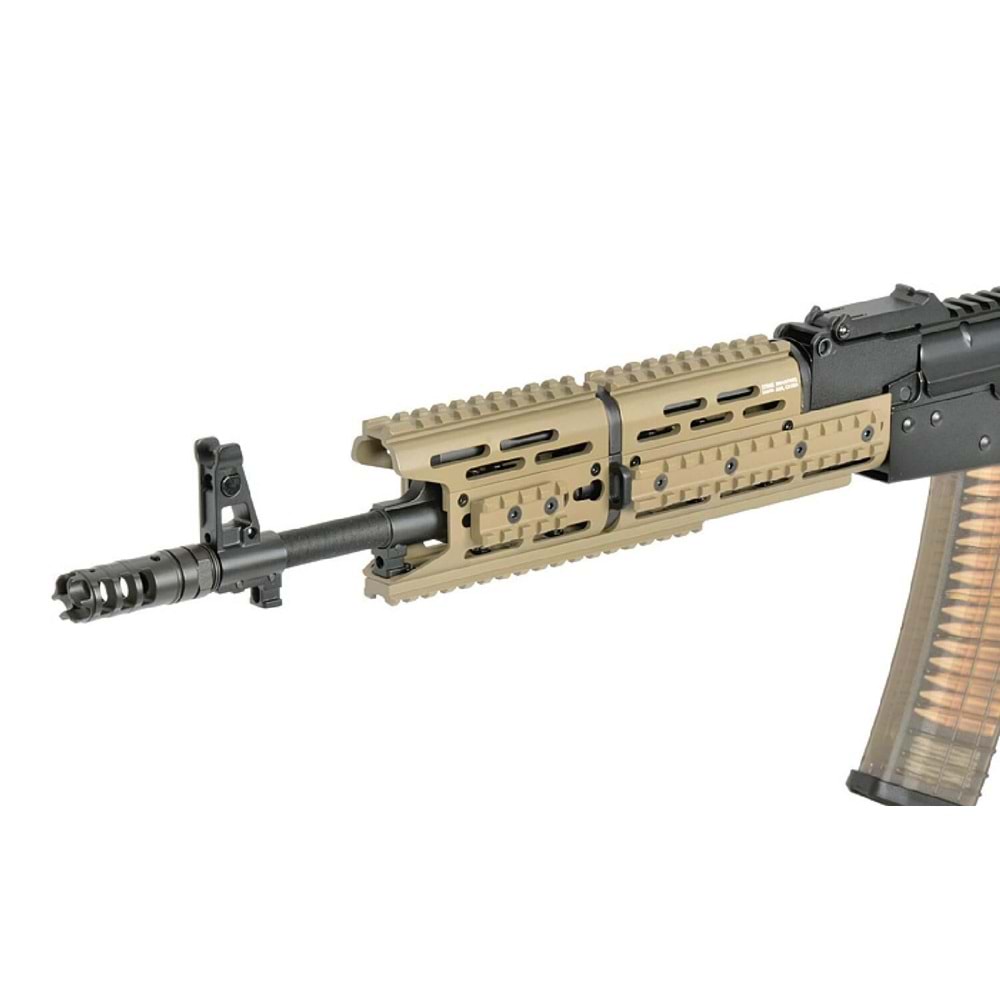 EMG Strike Industries AK-TRAX DESERT Airsoft Modern AK74 Eshooter ETU sistem