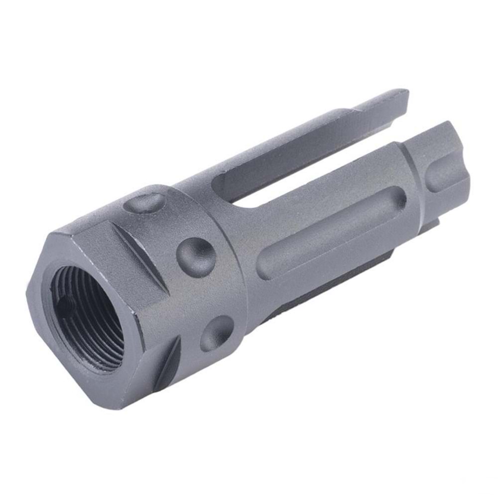 E&C QDC 3 Prong Alev Gizleyen Airsoft AEG için 14mm Negative Flash Hider