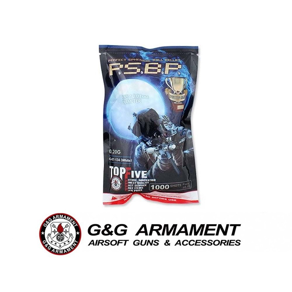 G&G 0.20g BB 1000 Adet - Beyaz