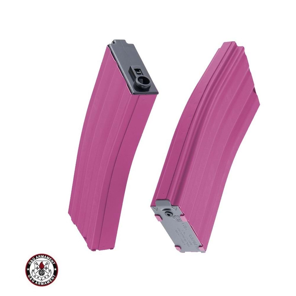 GG GR16 Standart 30BB M4/M16 Serisi AEG Airsoft Şarjör - PEMBE