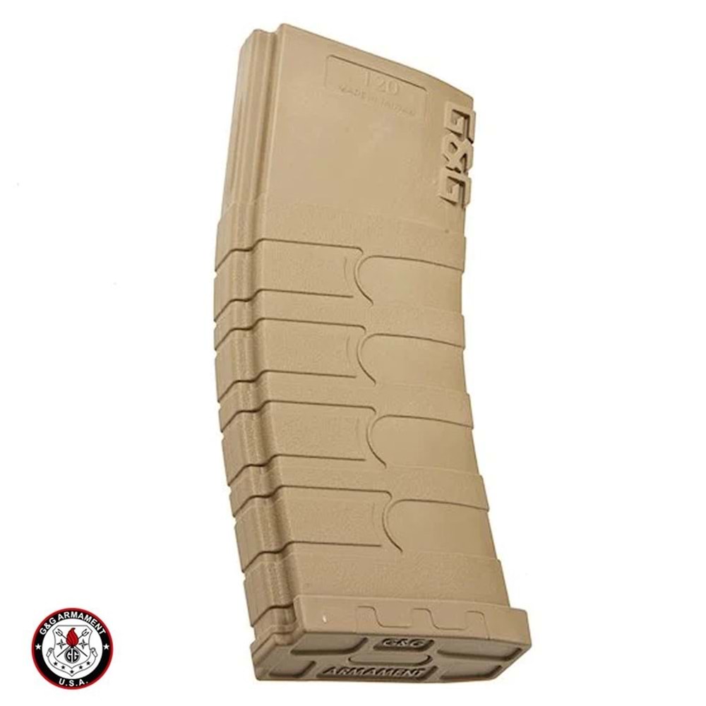 GG M4 M16 120BB MidCap Polimer Şarjör - TAN