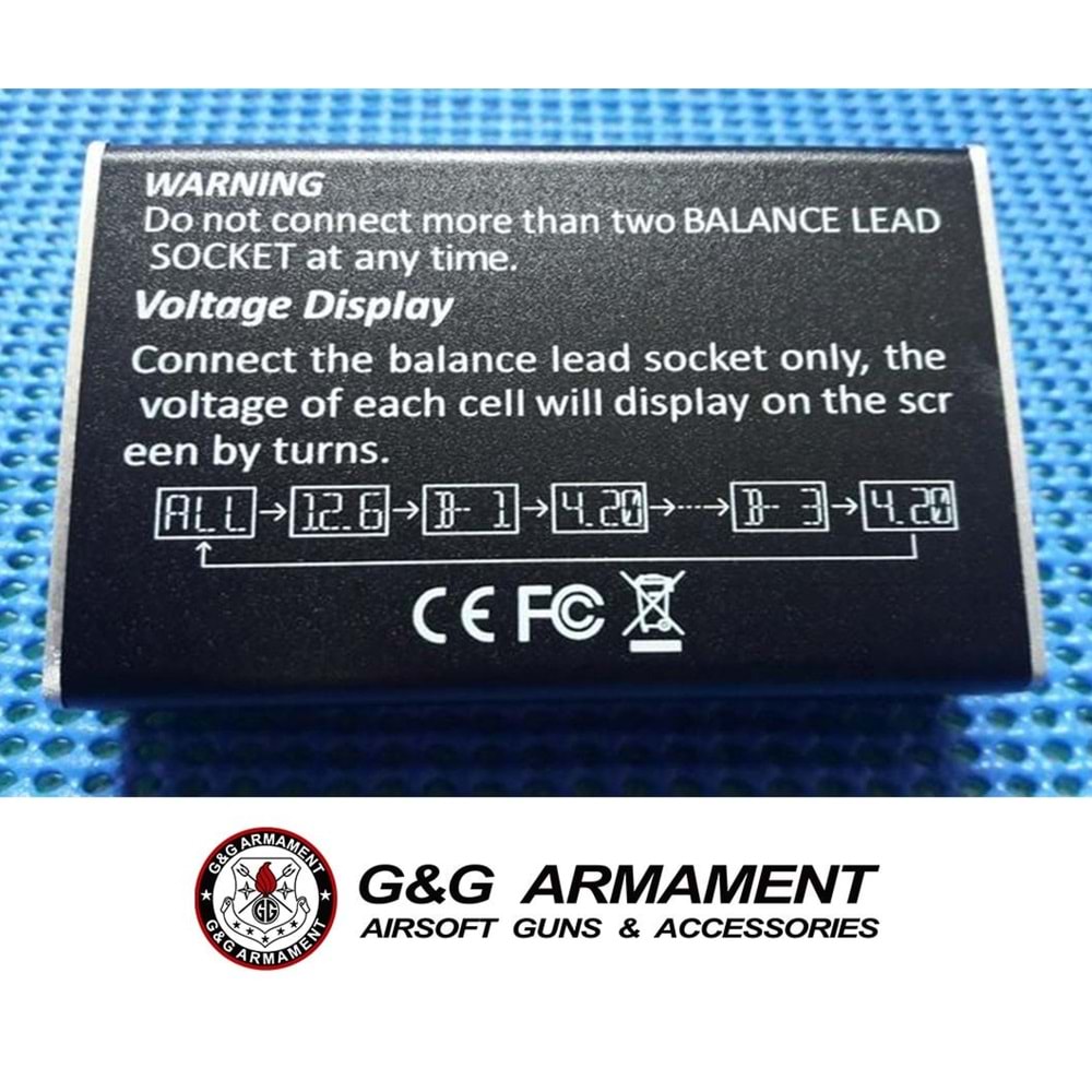 G&G LiPo Şarj Cihazı Balance Voltaj Dedektörlü