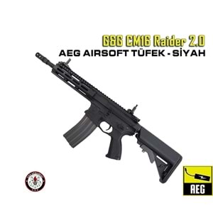 GG CM16 Raider 2.0 Aeg Airsoft Tüfek - Siyah YENI VERSIYON