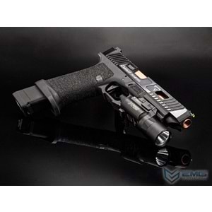 EMG Taran Tactical Licensed JW2 Combat Master GBB Airsoft Gazlı Blowback Tabanca (Siyah – 6.01mm İç Namlu, Taktik Sürgülü)