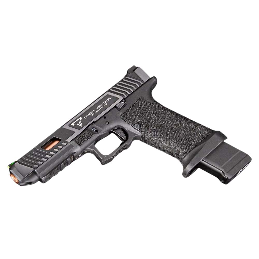 EMG Taran Tactical Licensed JW2 Combat Master GBB Airsoft Gazlı Blowback Tabanca (Siyah – 6.01mm İç Namlu, Taktik Sürgülü)