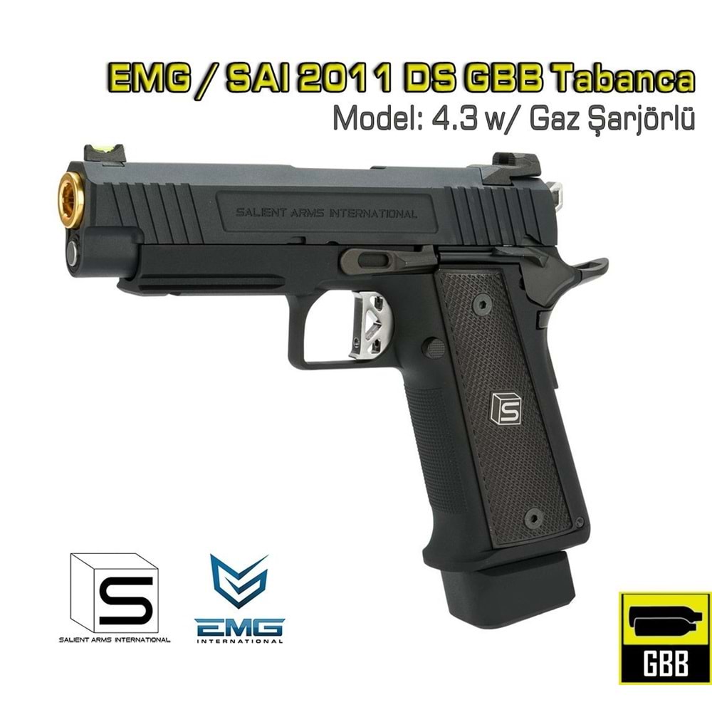 EMG/SAI 2011 DS 4.3 HiCapa Airsoft GBB Tabanca
