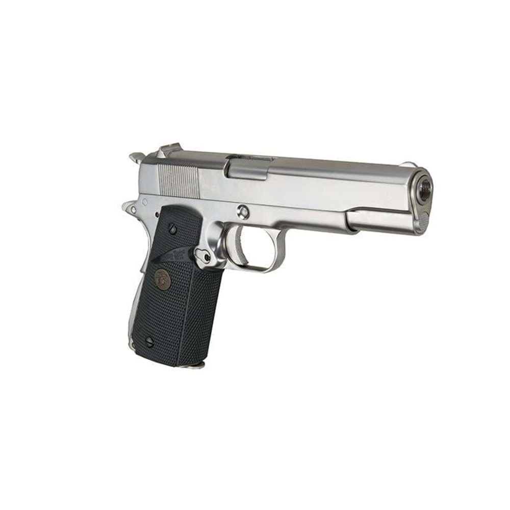 WE COLT 1911 A1 SILVER PRO GRIPS AIRSOFT TABANCA