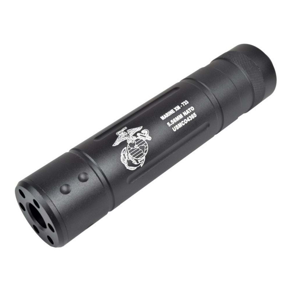 CYMA 145mm USMC TİPİ AİRSOFT SUSTURUCU REPLİKA - SİYAH