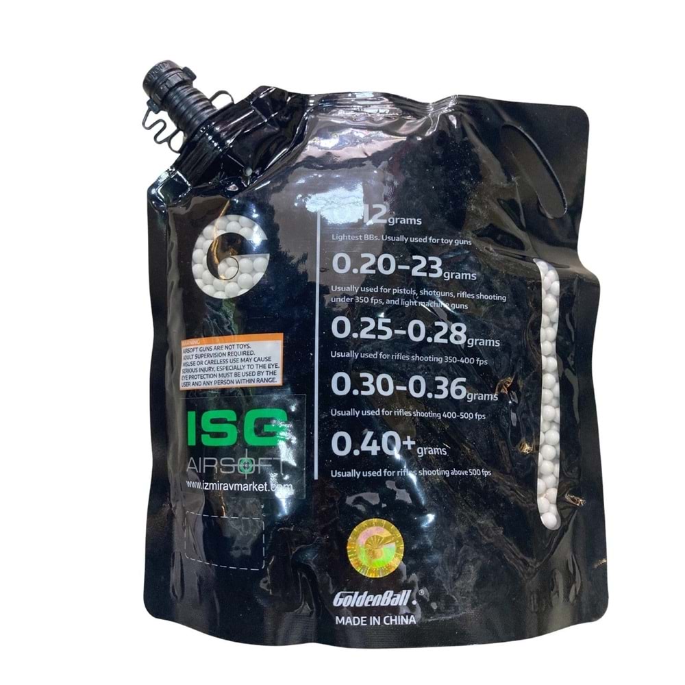 ISGairsoft 0.28g Airsoft BB 3500adet 1KG PAKET