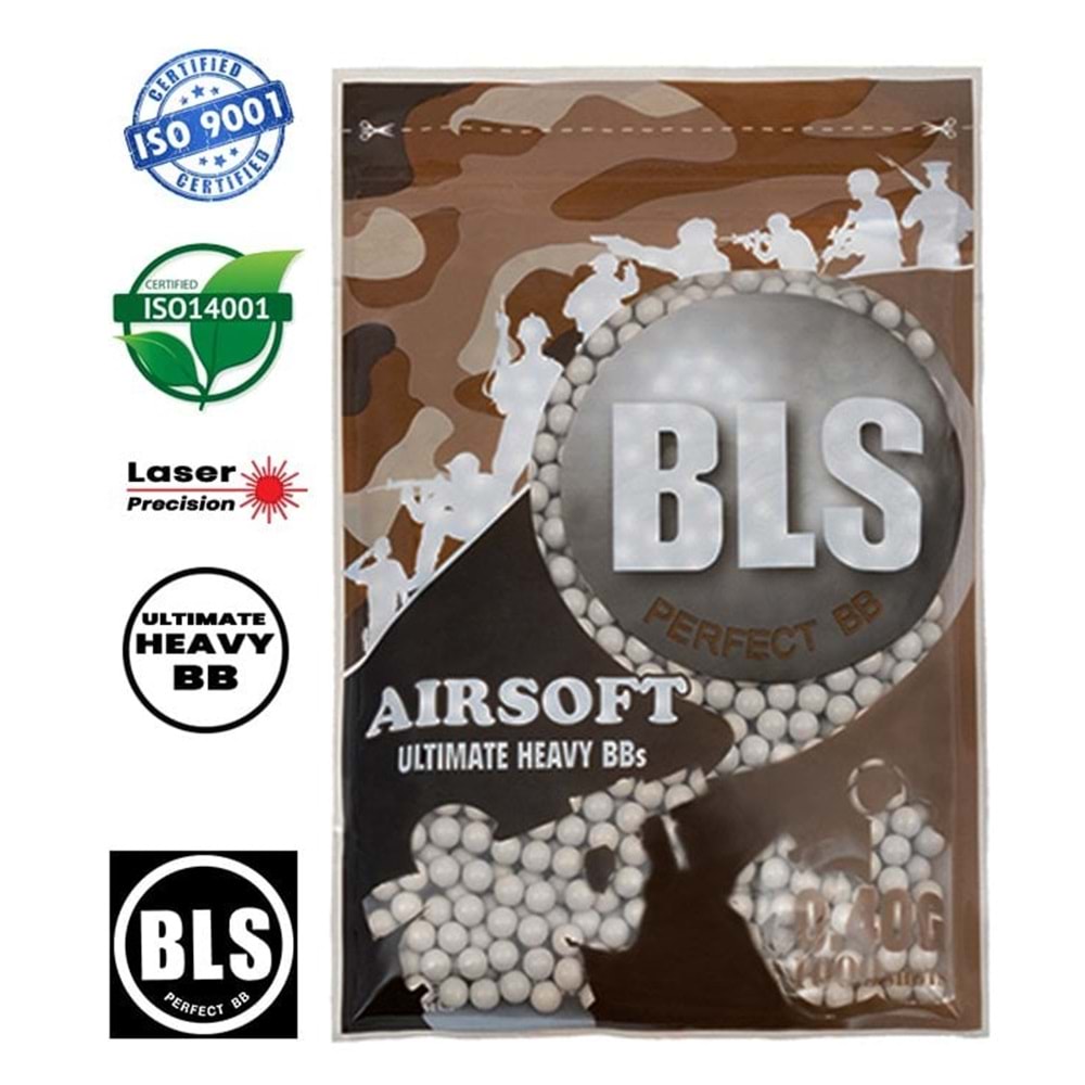 BLS PRECISION 0.40G ULTIMATE HEAVY AIRSOFT BB - 1000 ADET