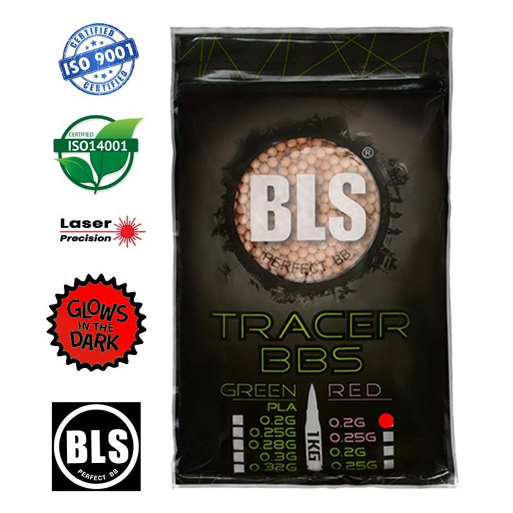 BLS PERFECT 0.20G TRACER BB KIRMIZI - 1KG - 5000Adet