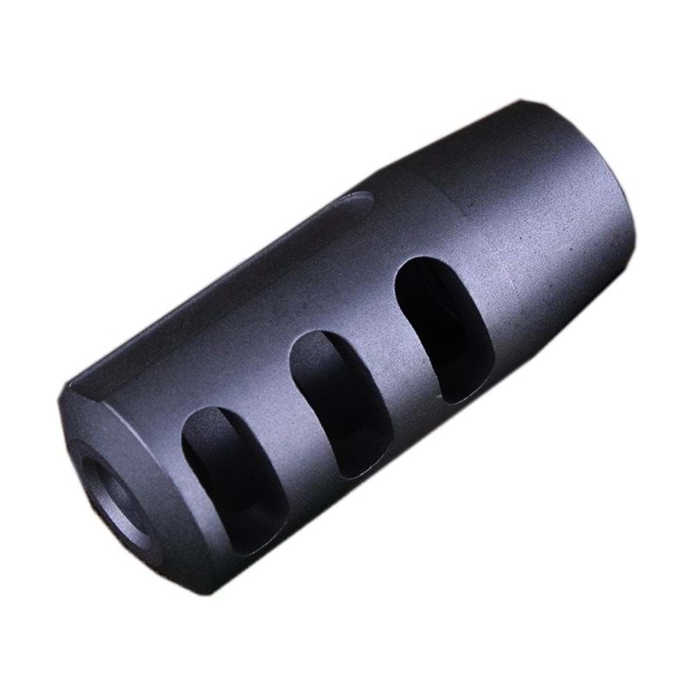 ISG Metal Steel Flash Hider Ver.10 Airsoft Alev Gizleyen Replika - Siyah ISG0013