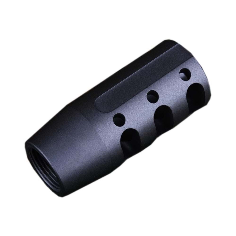 ISG Metal Steel Flash Hider Ver.10 Airsoft Alev Gizleyen Replika - Siyah ISG0013