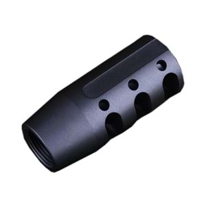 ISG Metal Steel Flash Hider Ver.10 Airsoft Alev Gizleyen Replika - Siyah ISG0013