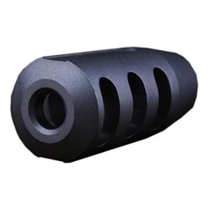 ISG Metal Steel Flash Hider Ver.10 Airsoft Alev Gizleyen Replika - Siyah ISG0013