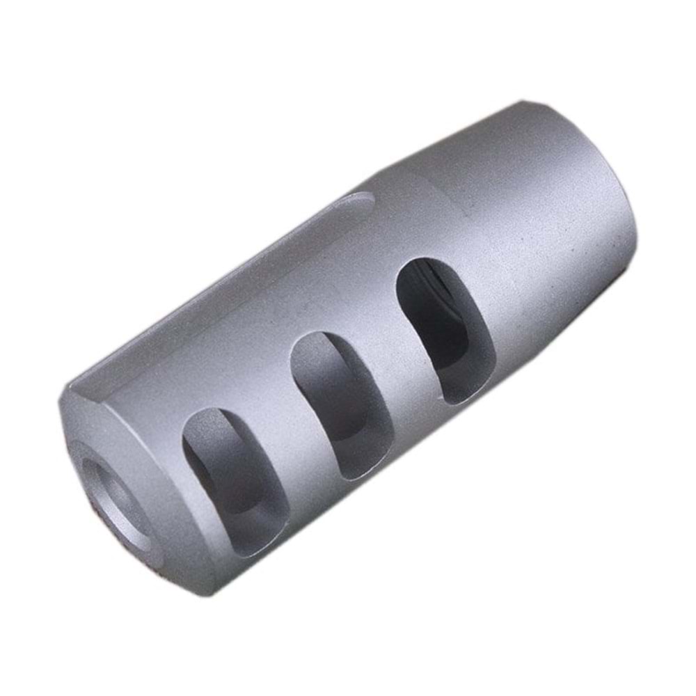 ISG Metal Steel Flash Hider Ver.10 Airsoft Alev Gizleyen Replika - Silver ISG0013A