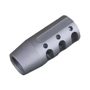 ISG Metal Steel Flash Hider Ver.10 Airsoft Alev Gizleyen Replika - Silver ISG0013A