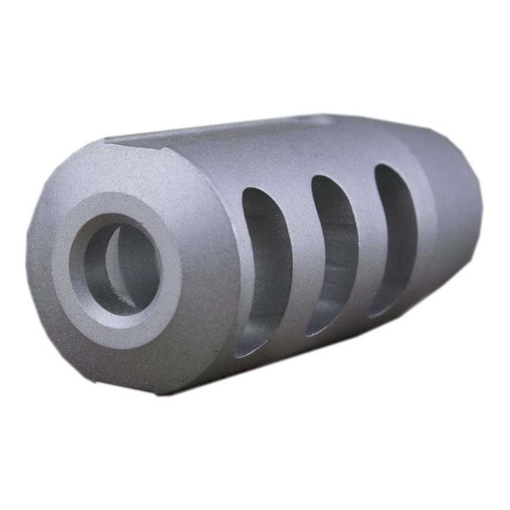 ISG Metal Steel Flash Hider Ver.10 Airsoft Alev Gizleyen Replika - Silver ISG0013A