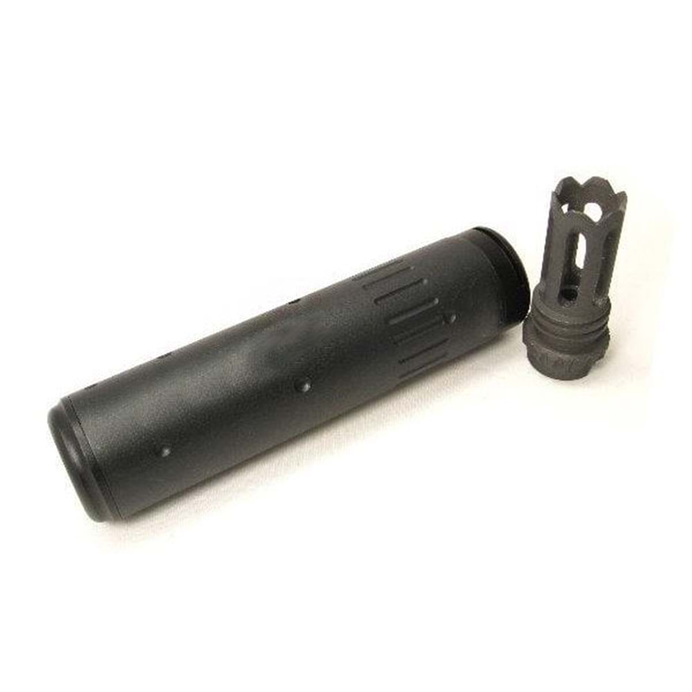 ISG Scar Tipi Susturucu Replika + Alev Gizleyen 15.2cm- Siyah