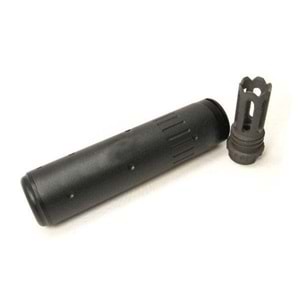 ISG Scar Tipi Susturucu Replika + Alev Gizleyen 15.2cm- Siyah
