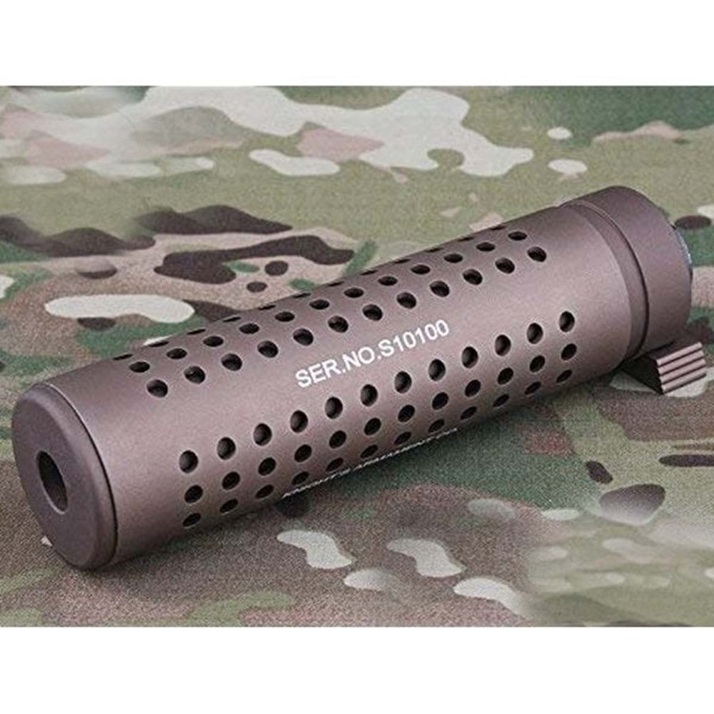 ISG KAC PDW QD Alev Gizleyenli QD Susturucu Replika (Kısa Tip) 14.5cm- Bronz ISG0480A