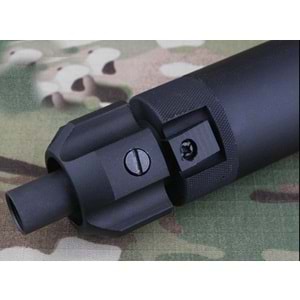 ISG MP7 Airsoft Susturucu Replika + Alev Gizleyen SETi 22cm- Siyah