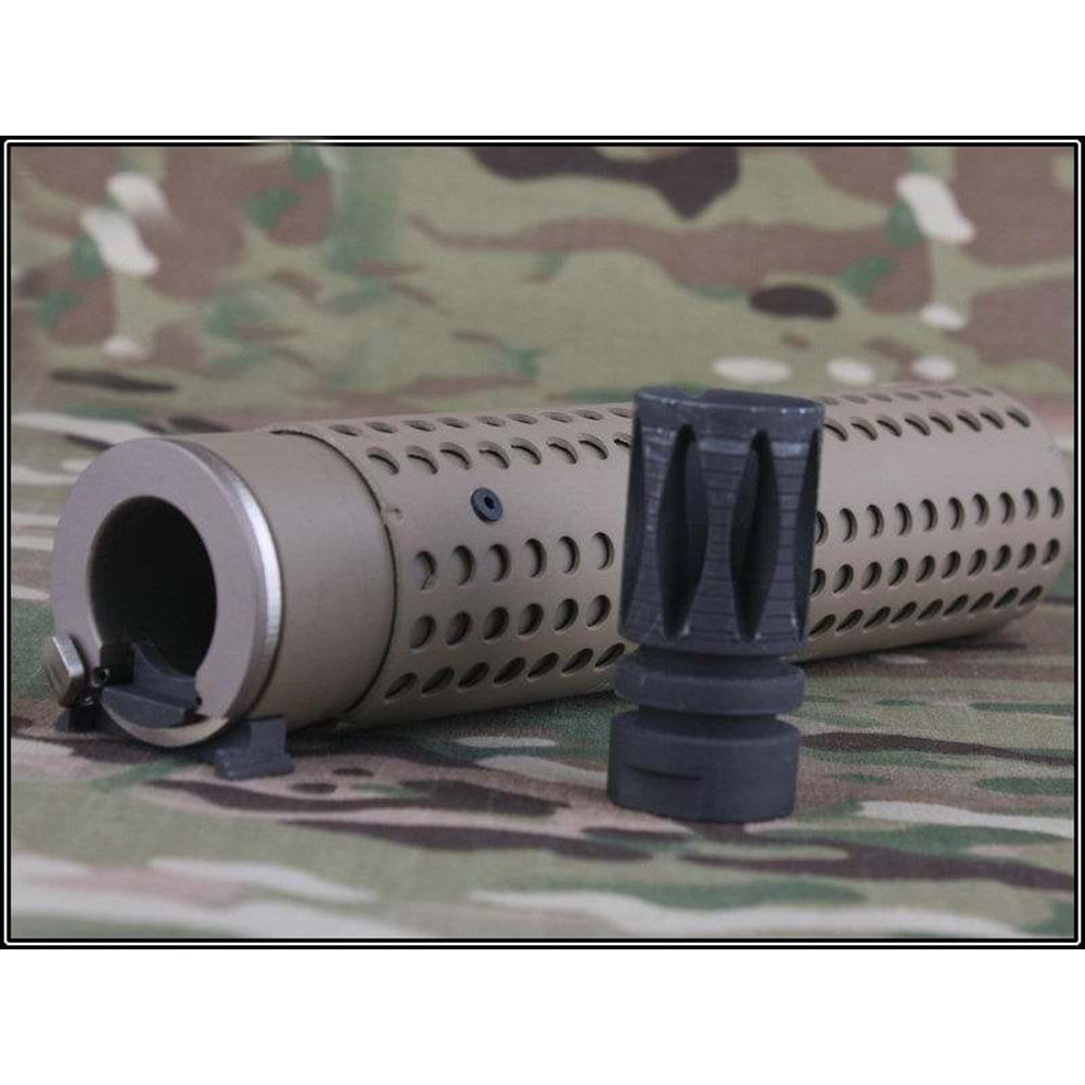 ISG KAC PDW QD Alev Gizleyenli QD Susturucu Replika UZUN 17.7cm- BRONZ ISG0489A