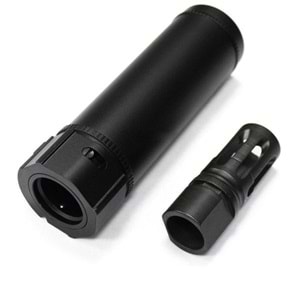 ISG 118mm QD Susturucu Replika ve Alev Gizleyen - Siyah