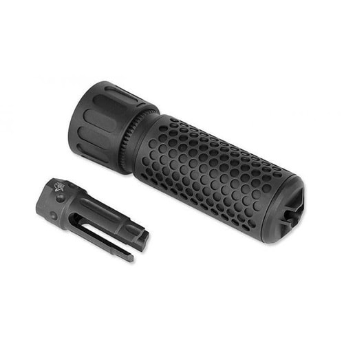 ISG KAC Stili QDC Kısa Airsoft Susturucu Replika seti 13cm- Siyah