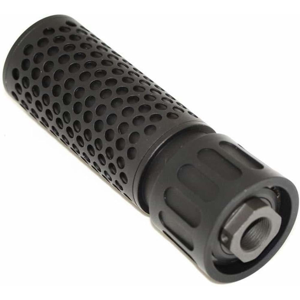 ISG KAC Stili QDC Kısa Airsoft Susturucu Replika seti 13cm- Siyah