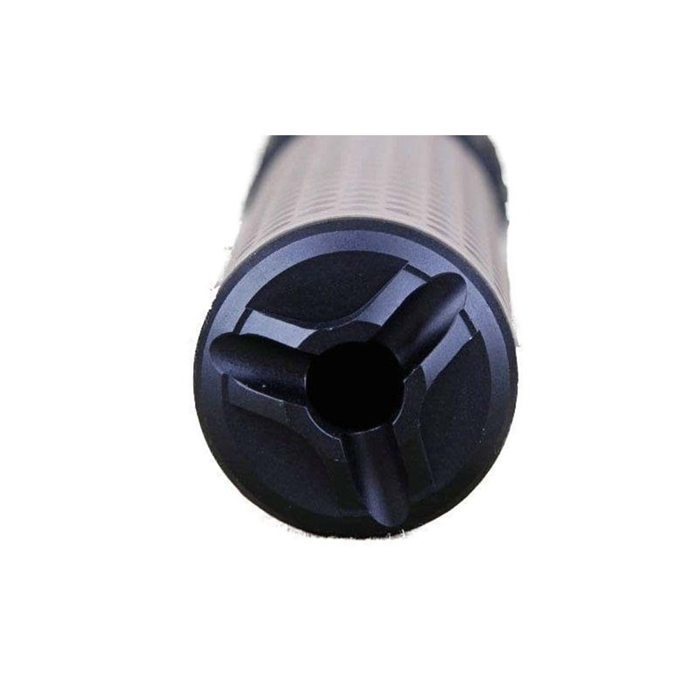 ISG KAC Stili QDC Uzun Airsoft Susturucu Replika seti 17.5cm- Siyah