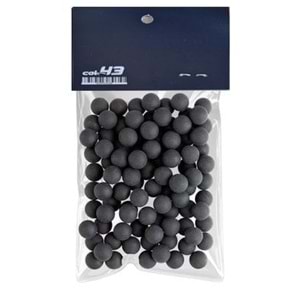 ISG .43CAL RUBBERBALL KAUÇUK HOME DEFENSE TOP T4E 100 adet - Siyah