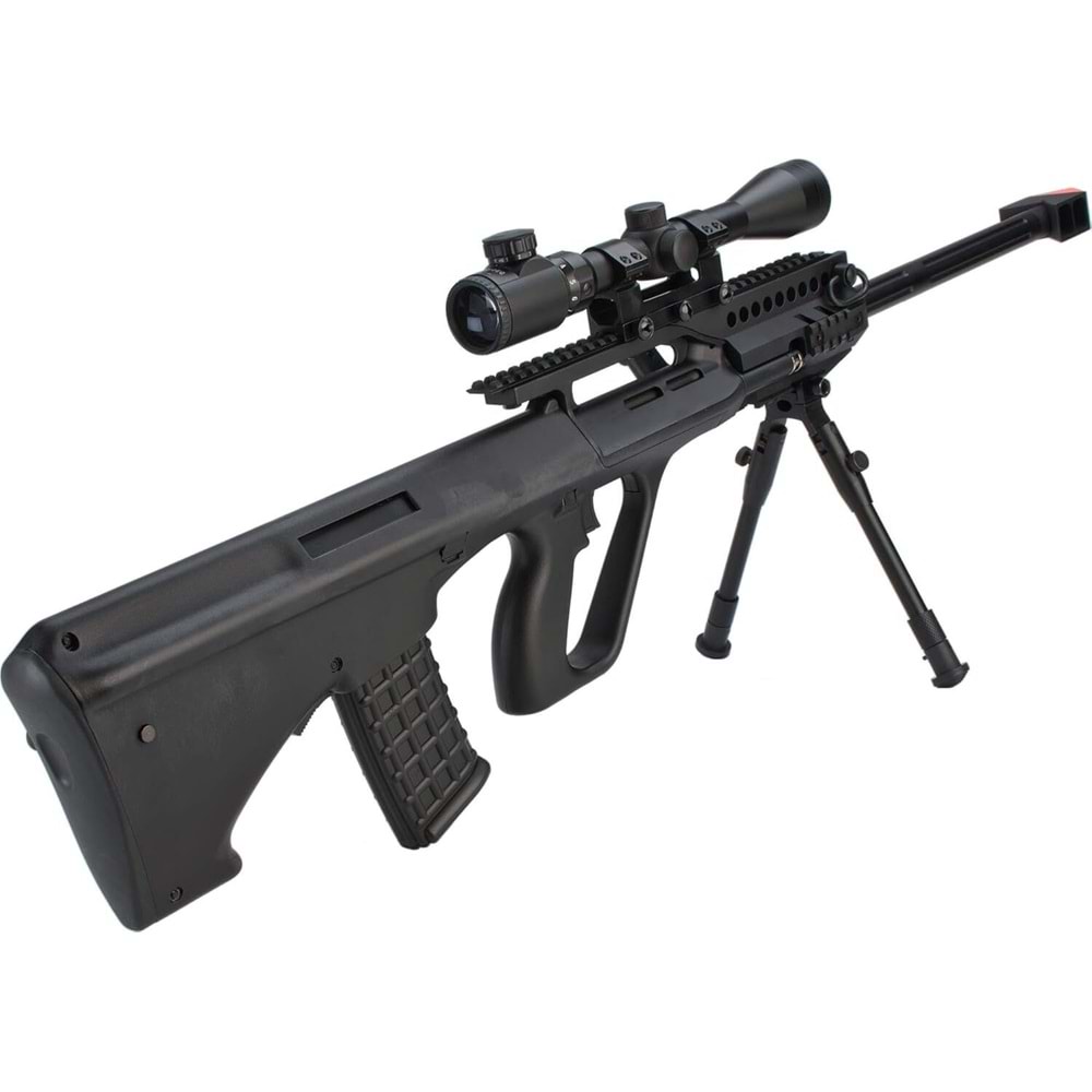 JG AUG AU-5G Anti-Tank Custom Airsoft AEG Tüfek Dürbün & Bipod Ayak SET Halınde JG-0446A