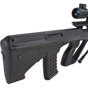 JG AUG AU-5G Anti-Tank Custom Airsoft AEG Tüfek Dürbün & Bipod Ayak SET Halınde JG-0446A
