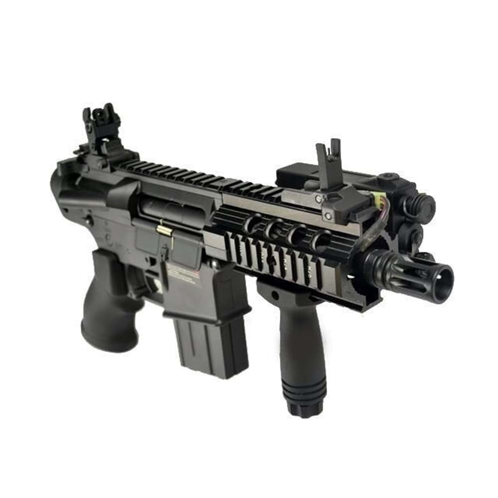 Jing Gong M4 Tabanca Tipi Airsoft Tüfek - Siyah