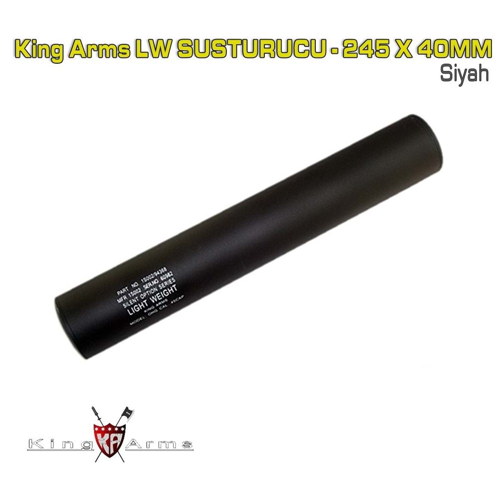 King Arms Light Weight (LW) Susturucu - 245 X 40MM