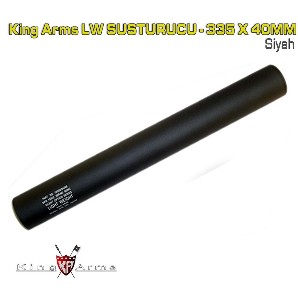 King Arms Light Weight (LW) Susturucu - 335 X 40MM