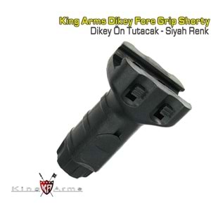 King Arms Vertical Fore Grip Shorty - Dikey Tutacak - Siyah Renk