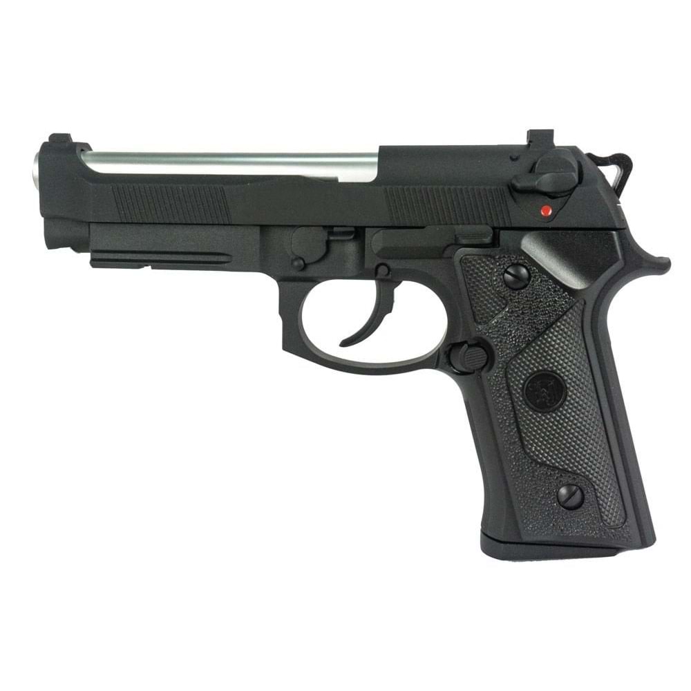 KJW BERETTA M9 IAFM Full Metal GBB Airsoft Tabanca Parlak Namlu