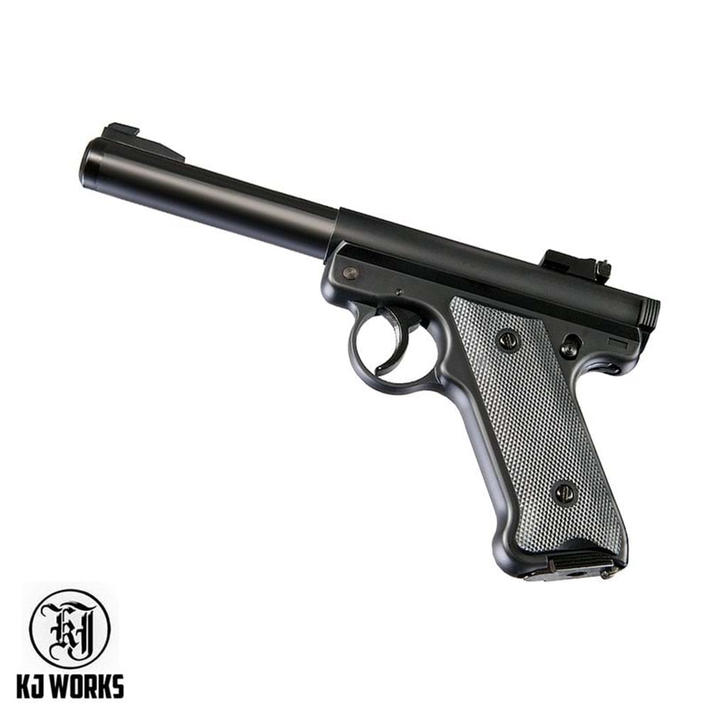 KJWorks MK1 Ruger NBB SESSIZ Airsoft Tabanca (Non-Blowback Siyah GGH-0201-BK)