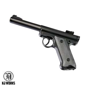 KJWorks MK1 Ruger NBB SESSIZ Airsoft Tabanca (Non-Blowback Siyah GGH-0201-BK)