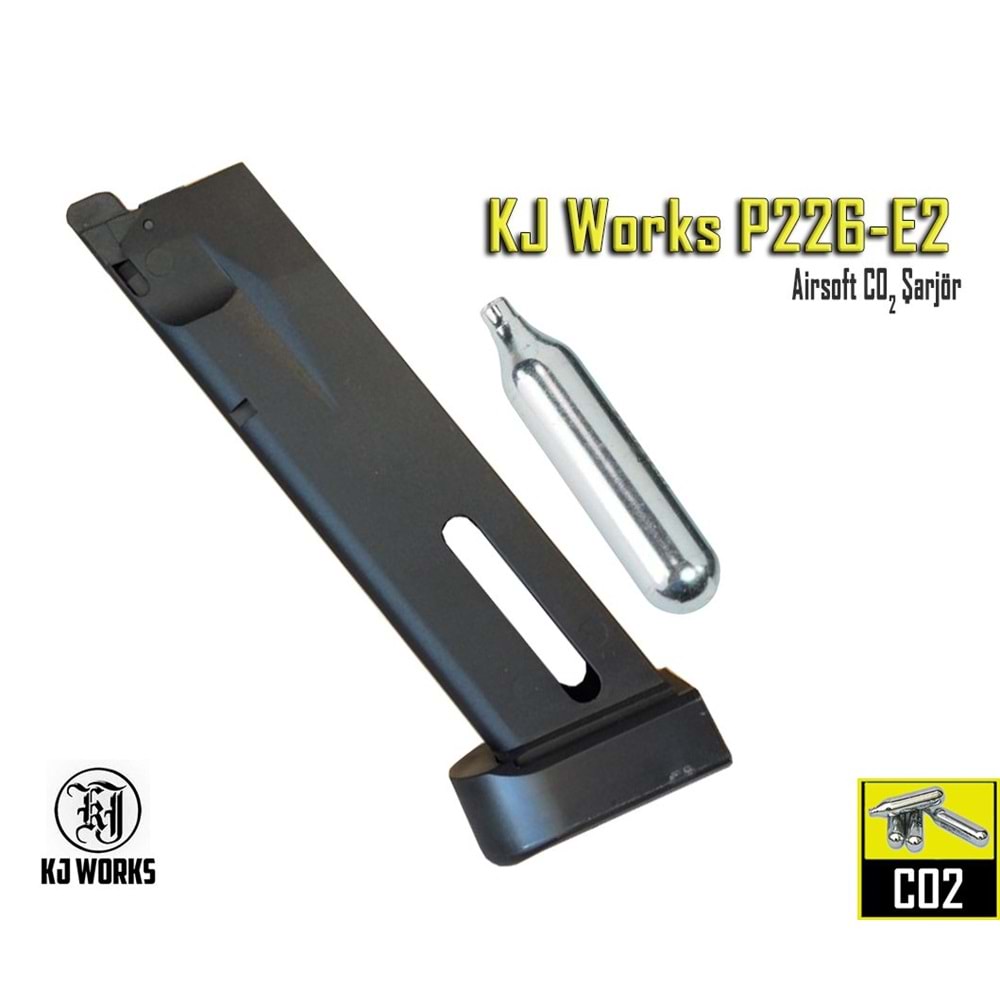 KJW P226-E2 CO2 Şarjör Magazine