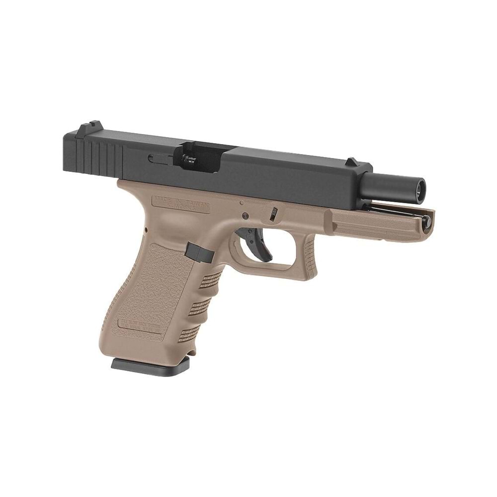 KJW G17 - Glock17 Metal Slide TAN GBB Airsoft Tabanca KP-17