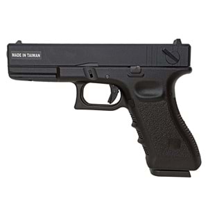 KJW G18 Glock18 Metal Slide SIYAH GBB Airsoft Auto Glock Tabanca KP-18-BK
