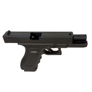 KJW G18 Glock18 Metal Slide SIYAH GBB Airsoft Auto Glock Tabanca KP-18-BK