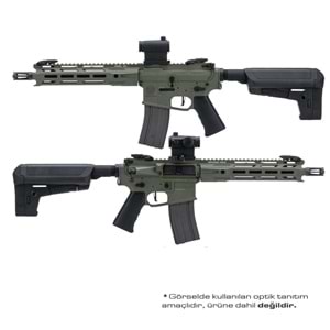 KRYTAC TRIDENT MKII CRB M-LOK AEG AIRSOFT TÜFEK - Camo Yeşil