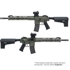 KRYTAC TRIDENT MKII SPR M-LOK AEG Airsoft Tüfek - Yeşil