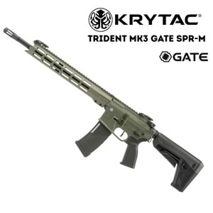 KRYTAC Trident MK3 GATE SPR-M FG (M-LOK) AEG Airsoft Tüfek HAKİ YEŞİL